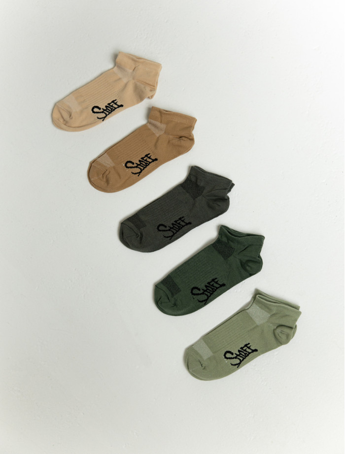 Skarpety damskie Staff khaki (pięć par)