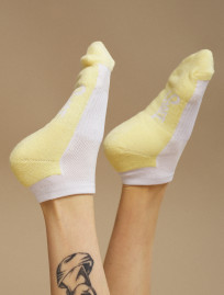 Skarpety damskie Staff white & lime