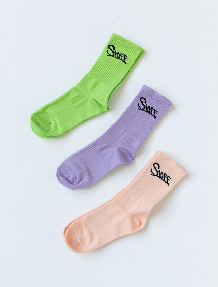 Skarpety Staff color block (r.36-40) (trzy pary)