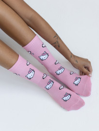 Skarpety Staff kitty & hearts pink