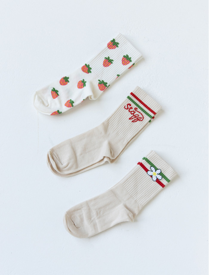 Skarpety damskie Staff light mix (r.36-40) (trzy pary)