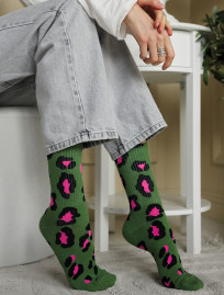 Skarpety Staff green & pink