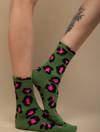 Skarpety Staff green & pink