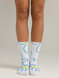 Skarpety Staff blue flower