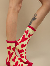 Skarpety Staff red hearts