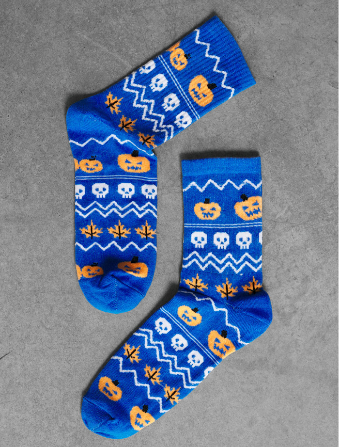 Skarpety Staff Halloween pumpkin & scull