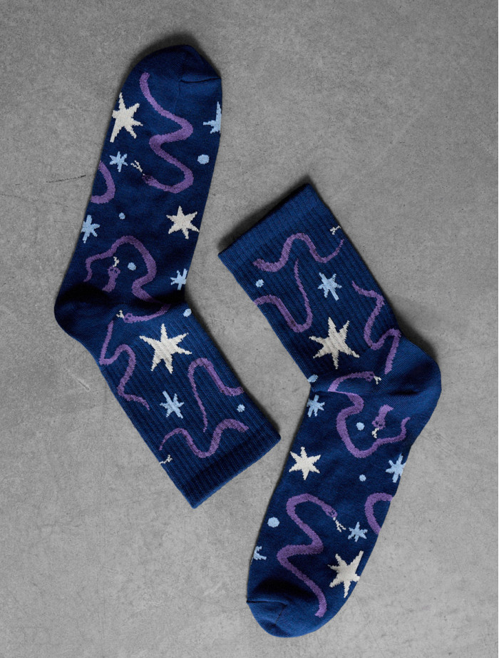 Skarpety  Staff Halloween stars & snake