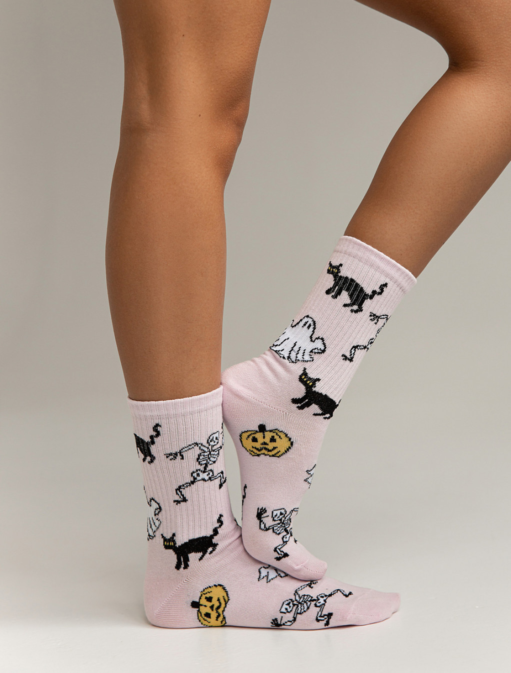 Skarpety Staff Halloween black cat