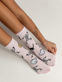 Skarpety Staff Halloween black cat