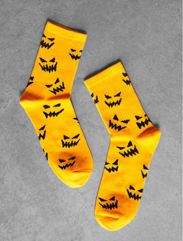 Skarpety  Staff Halloween smile