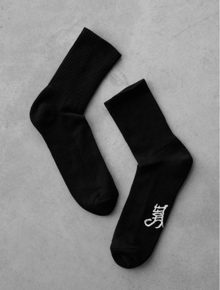 Skarpety Staff black logo