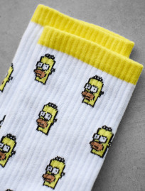 Skarpety Staff white & lime