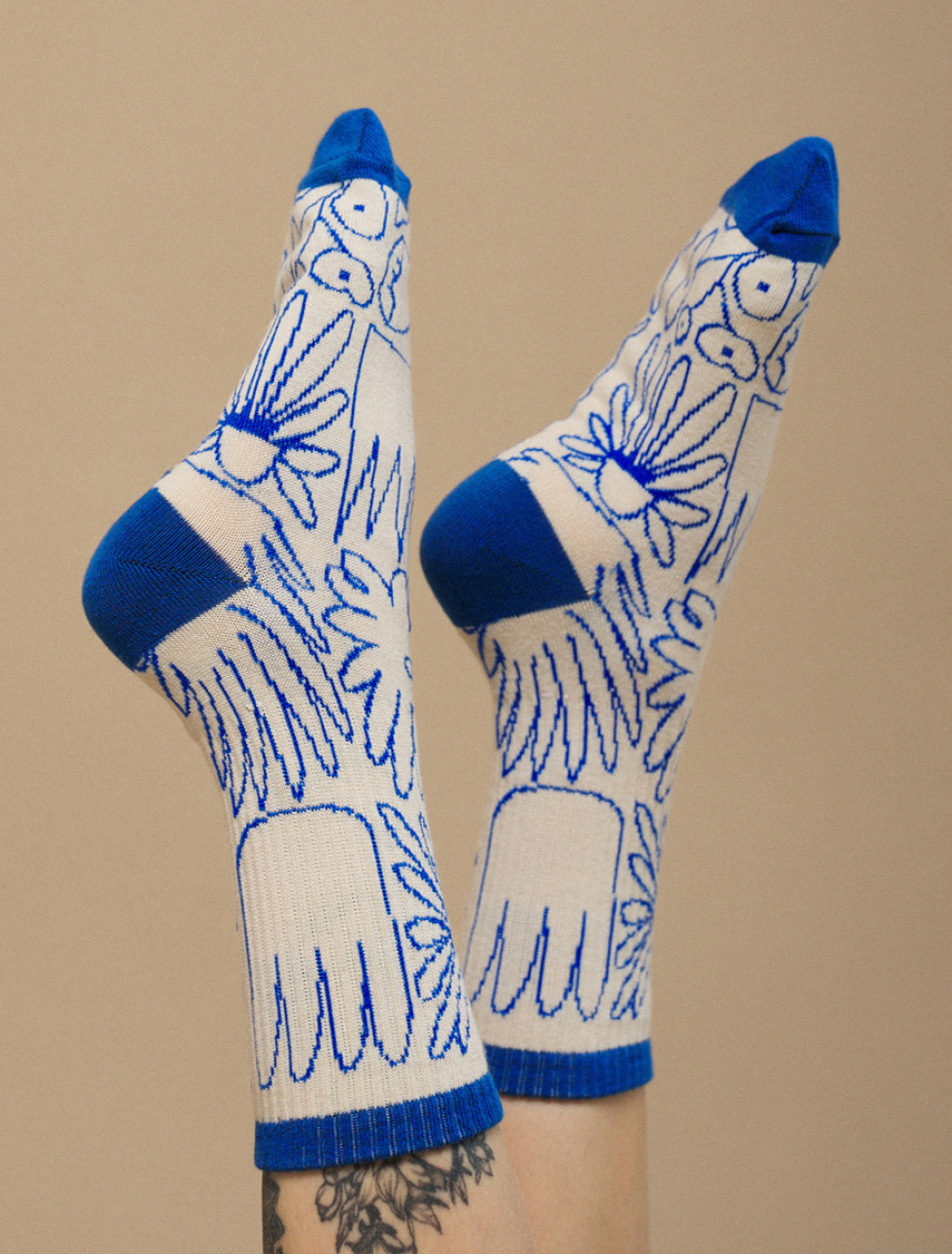 Skarpety damske Staff milk & blue