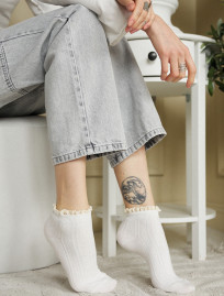 Skarpety Staff white & milk