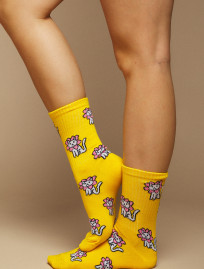 Skarpety Staff yellow cat