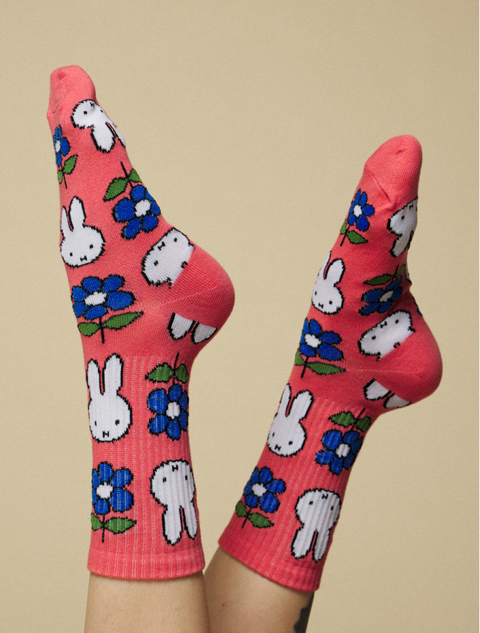 Skarpety Staff bunny & flower