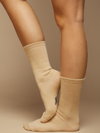 Skarpety Staff beige logo