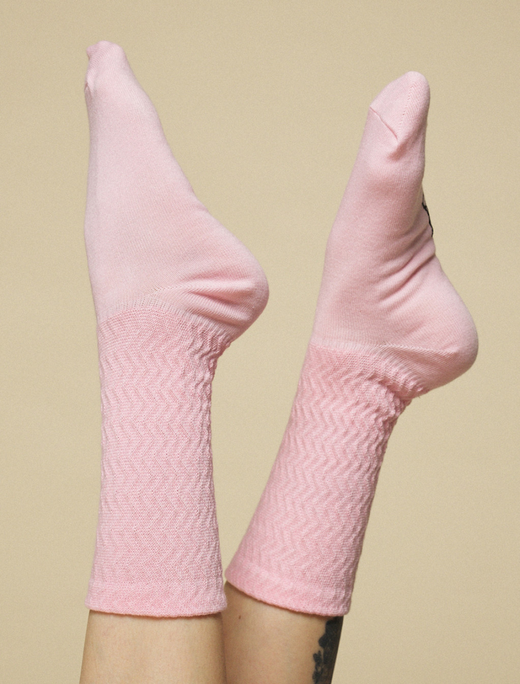 Skarpety Staff pink logo