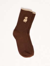 Skarpety Staff dark brown bear