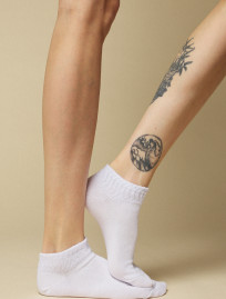 Skarpety Staff white logo