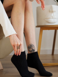 Skarpety Staff black logo (ocieplane)