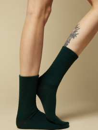 Skarpety Staff dark green logo