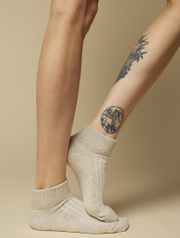 Skarpety Staff beige logo (r.36-38) (ocieplane)