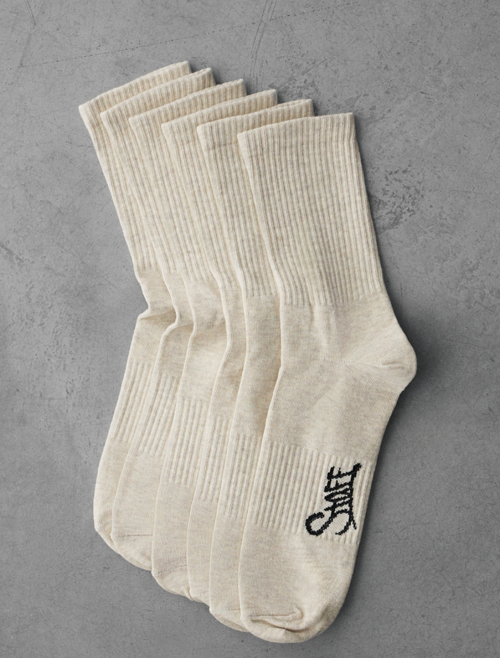 Skarpety Staff beige logo (trzy pary) (r.39-42)