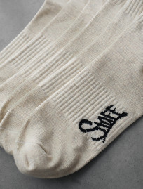 Skarpety Staff beige logo (trzy pary) (r.43-46)