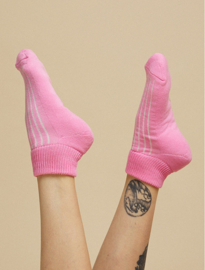 Skarpety Staff pink logo (ocieplane) (r.39-41)