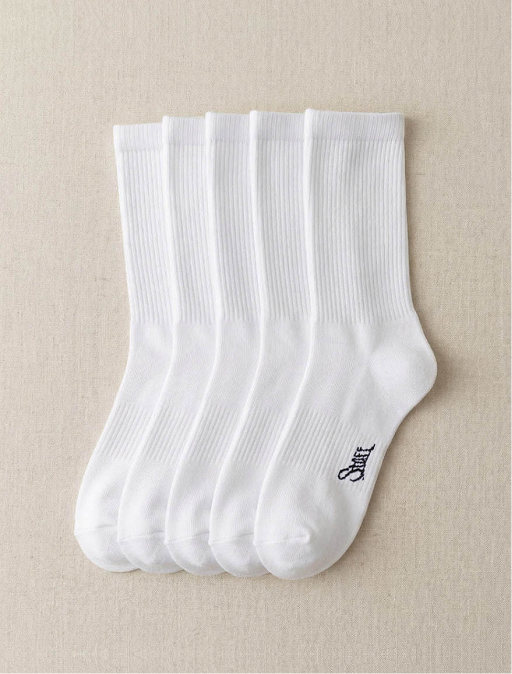 Skarpety Staff white 5 par long (r.39-41)