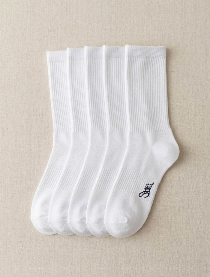 Skarpety Staff white 5 par long (r.39-41)