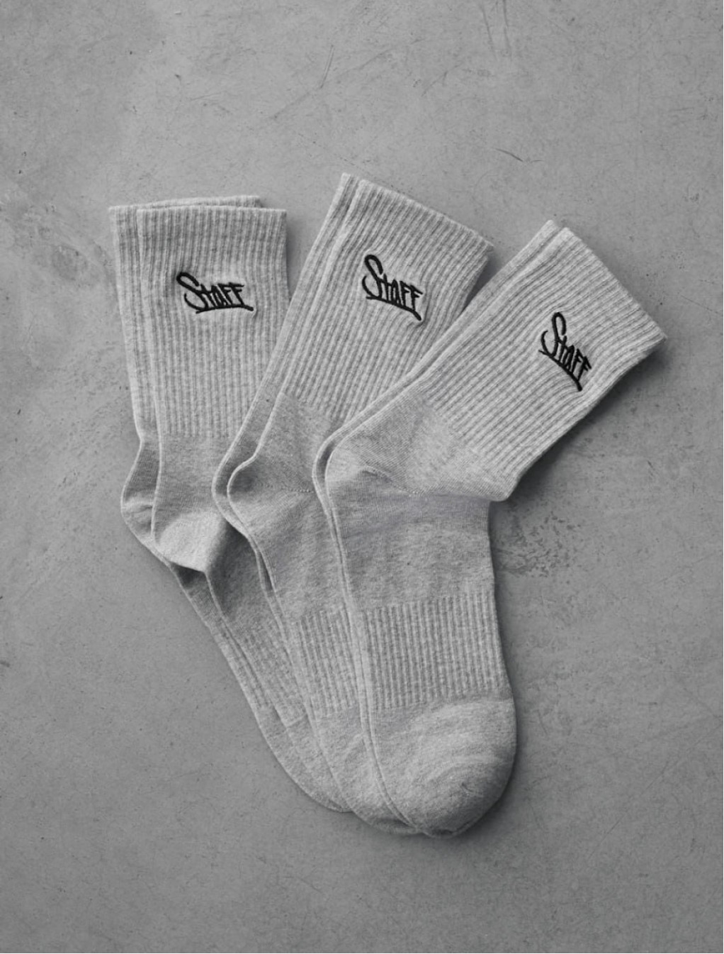 Skarpety Staff gray logo (3 pary) (r.39-42)