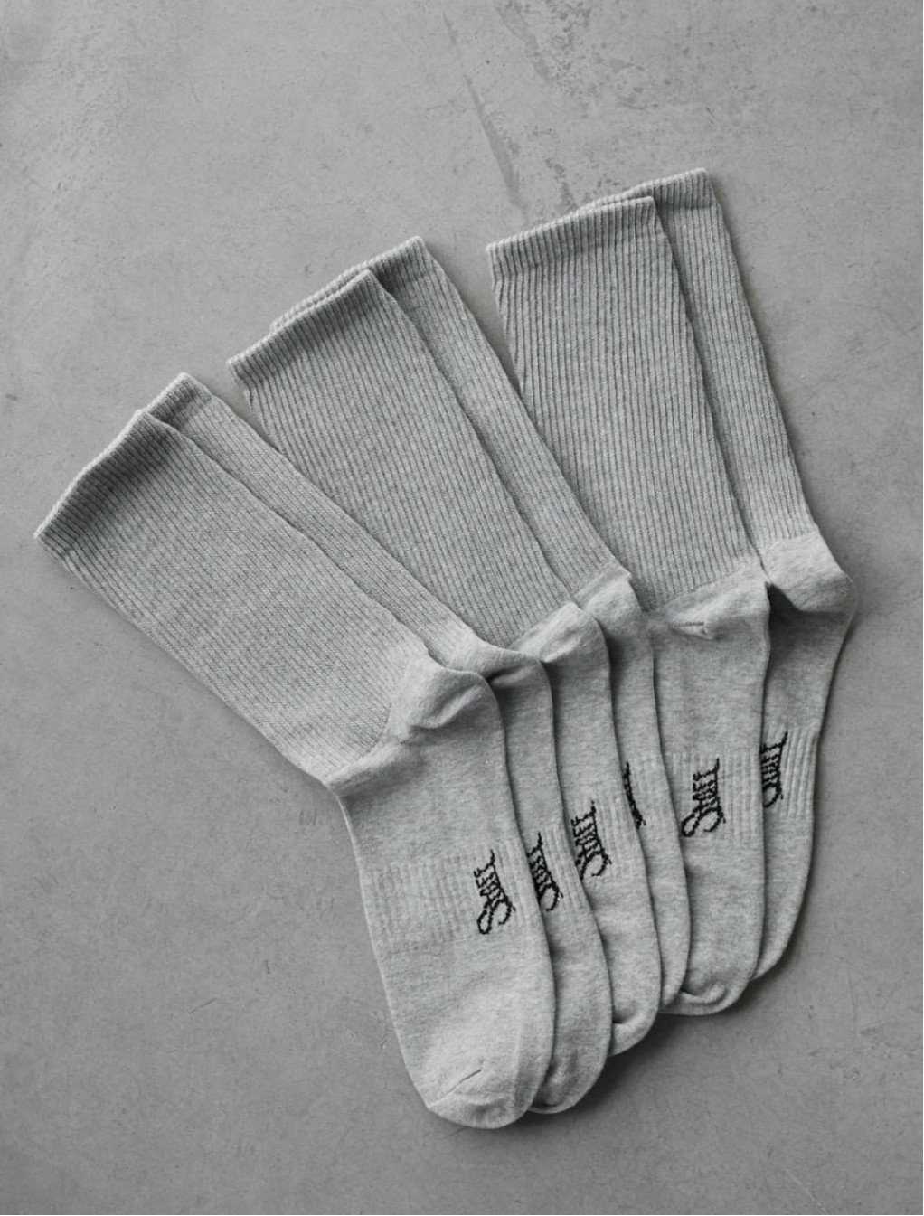 Skarpety Staff gray logo (3 pary) (r.39-42)