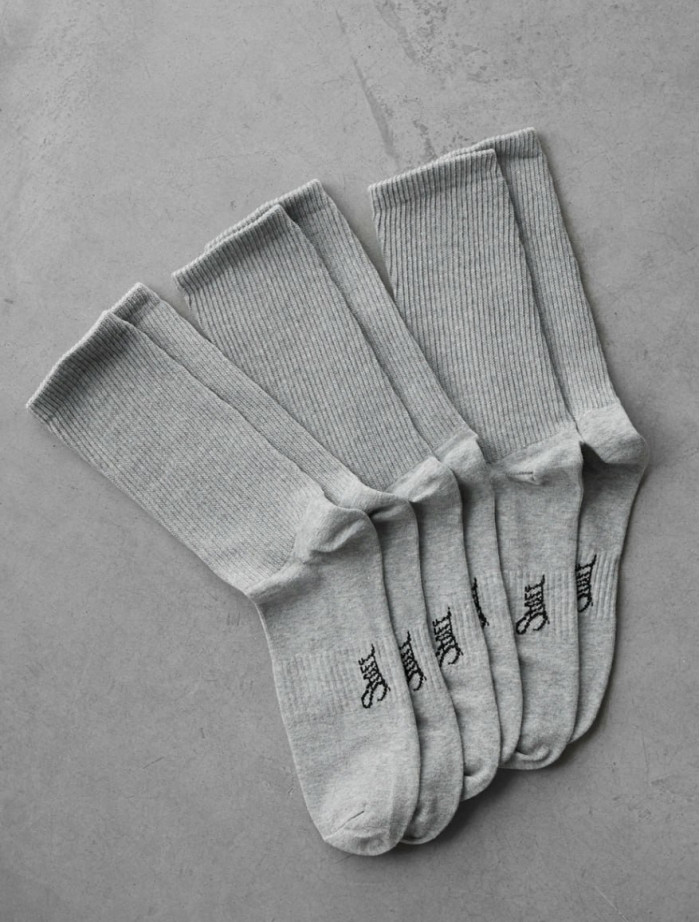 Skarpety Staff gray logo (3 pary) (r.39-42)