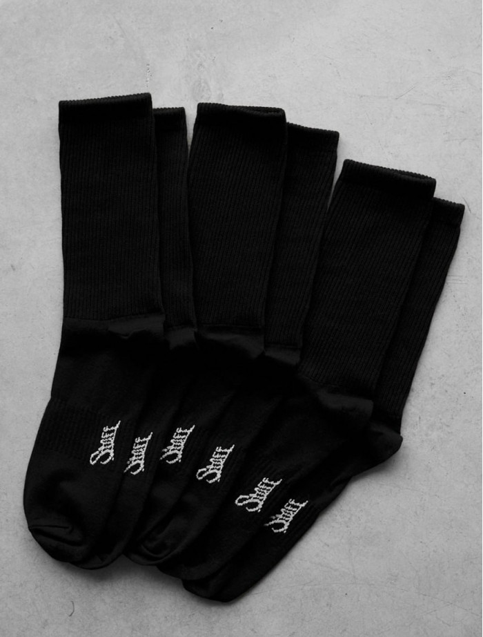 Skarpety Staff black logo (3 pary) (r.39-42)