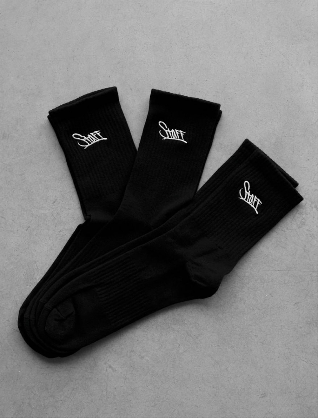 Skarpety Staff black logo (3 pary) (r.39-42)