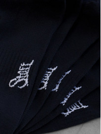 Skarpety Staff navy logo (trzy pary) (r.43-46)