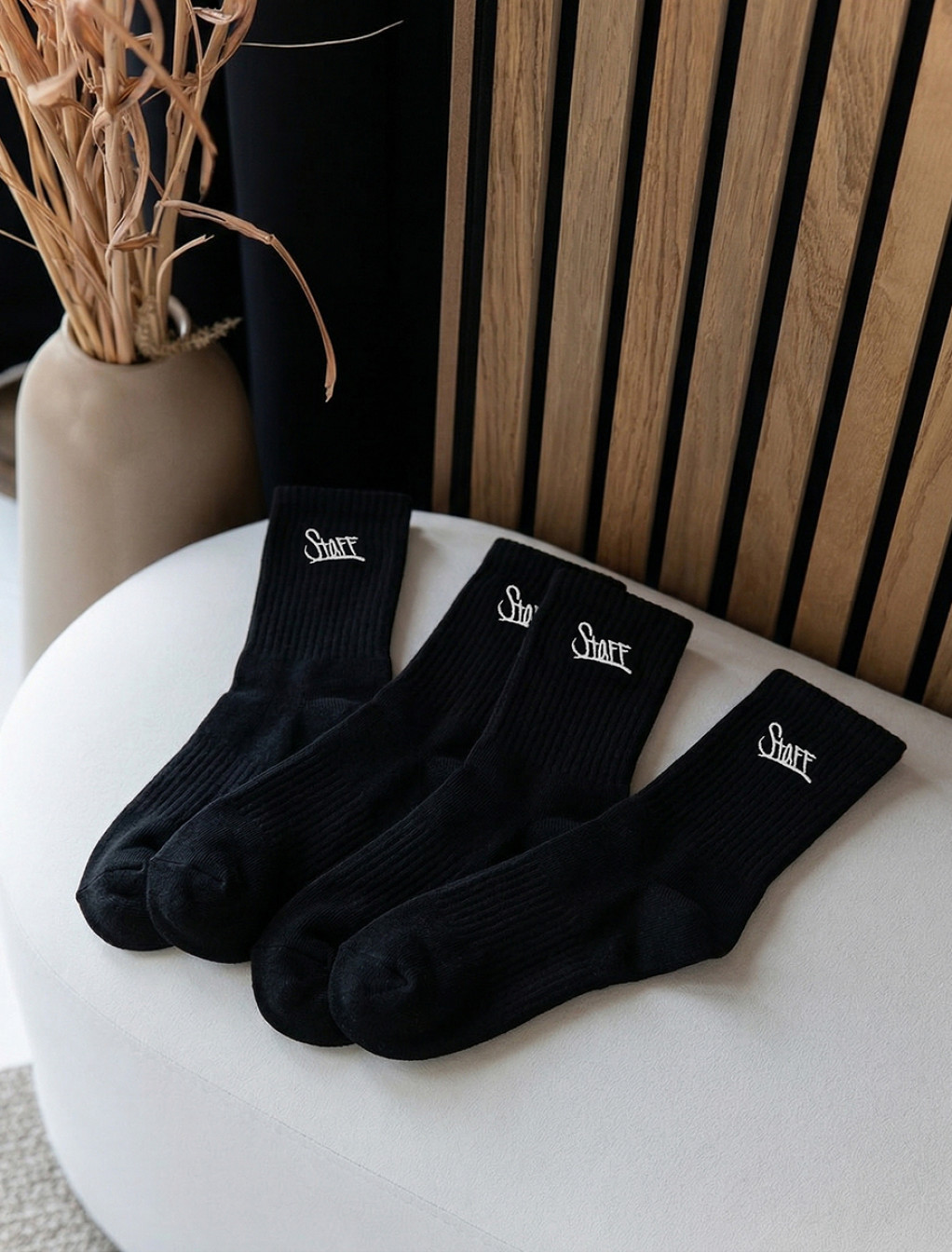 Skarpety Staff black logo (тtrzy pary) (r.36-38)