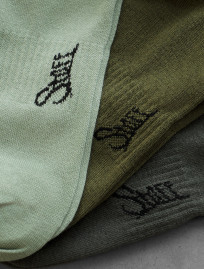 Skarpety Staff green mix logo (3 pary) (r.39-42)