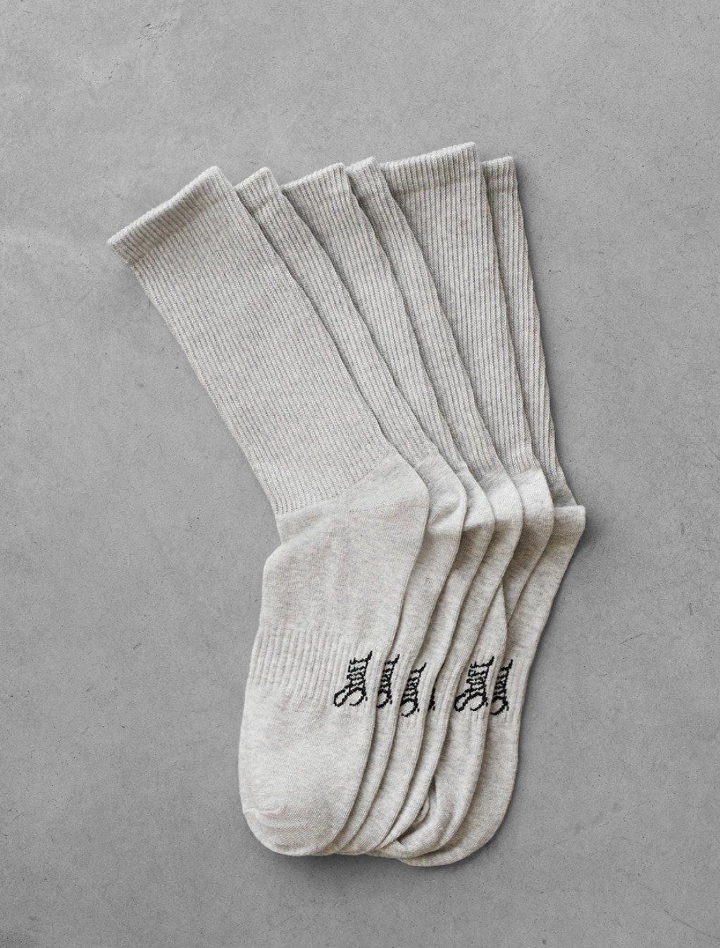 Skarpety Staff light gray logo (3 pary) (r.43-46)