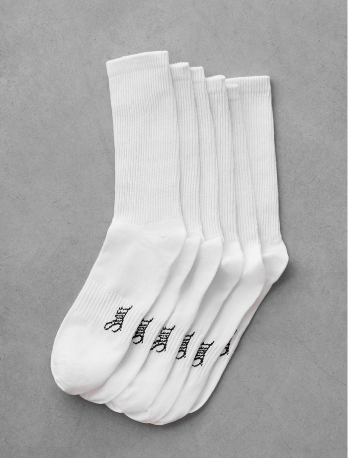 Skarpety Staff white logo (3 pary) (r.43-46)