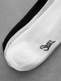 Skarpety Staff white/light gray/black logo (tzry pary) (r.43-46)