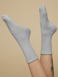 Skarpety Staff light gray/gray/black logo (trzy pary) (r.39-41)