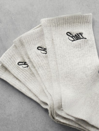 Skarpety Staff light gray logo (trzy pary) (r.43-46)