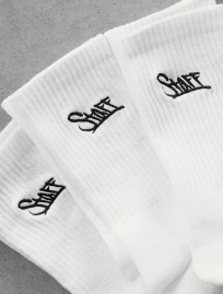 Skarpety Staff white logo (trzy pary) (r.43-46)