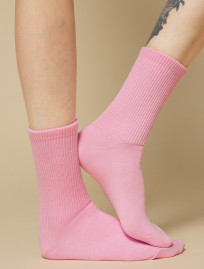 Skarpety Staff pink/yellow/light blue logo (trzy pary) (r.36-38)
