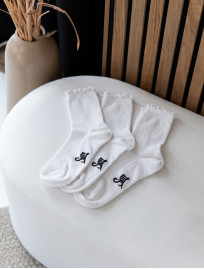 Skarpety Staff white logo (trzy pary) (r.36-40)