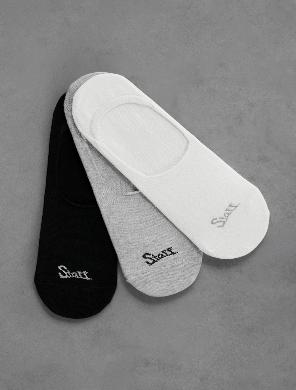 Skarpety Staff black/gray/white logo (trzy pary) (r.39-42)