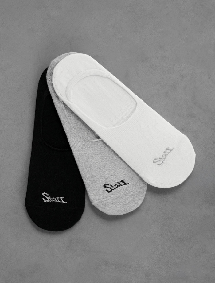Skarpety Staff black/gray/white logo (trzy pary) (r.39-42)